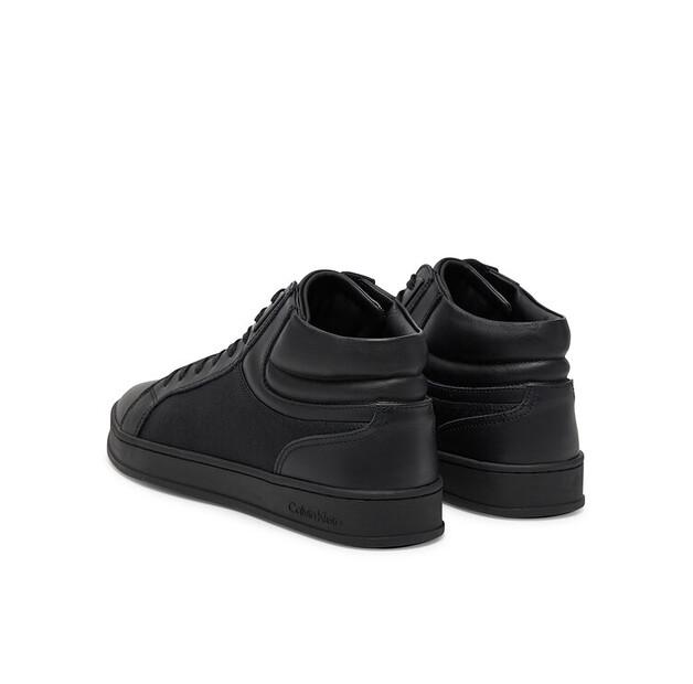 Men's Sneakers Calvin Klein High Top Lace Up Eyelet Jaq Mono Hm0hm01816 Black