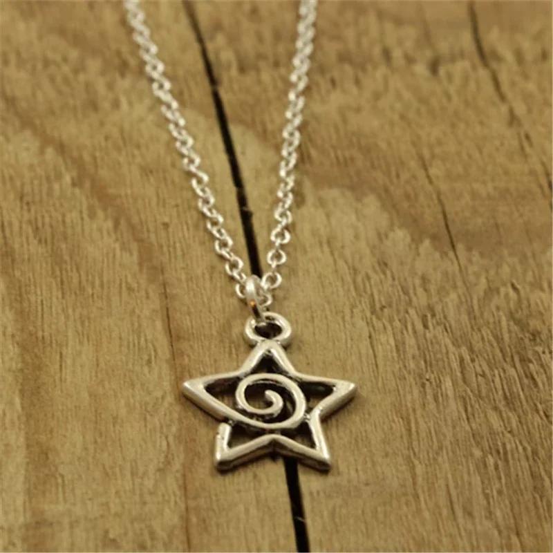 New hot selling pentagram vortex pendant necklace with beautiful and fashionable temperament