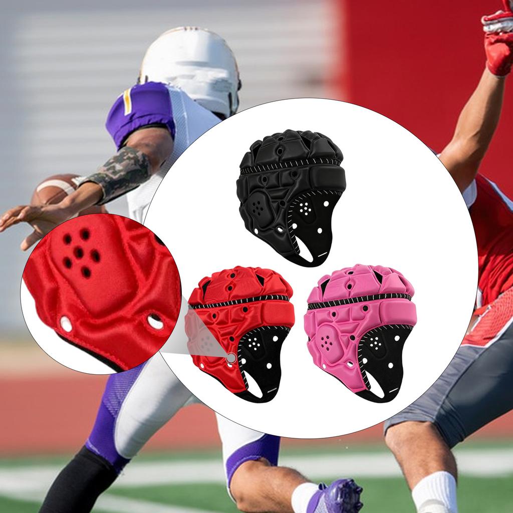 Rugby Helmet Scrum Cap Breathable Football Baseball Goalkeeper Helmet Professional Head Guard for Soccer Goalkeeper Hat Pitcher