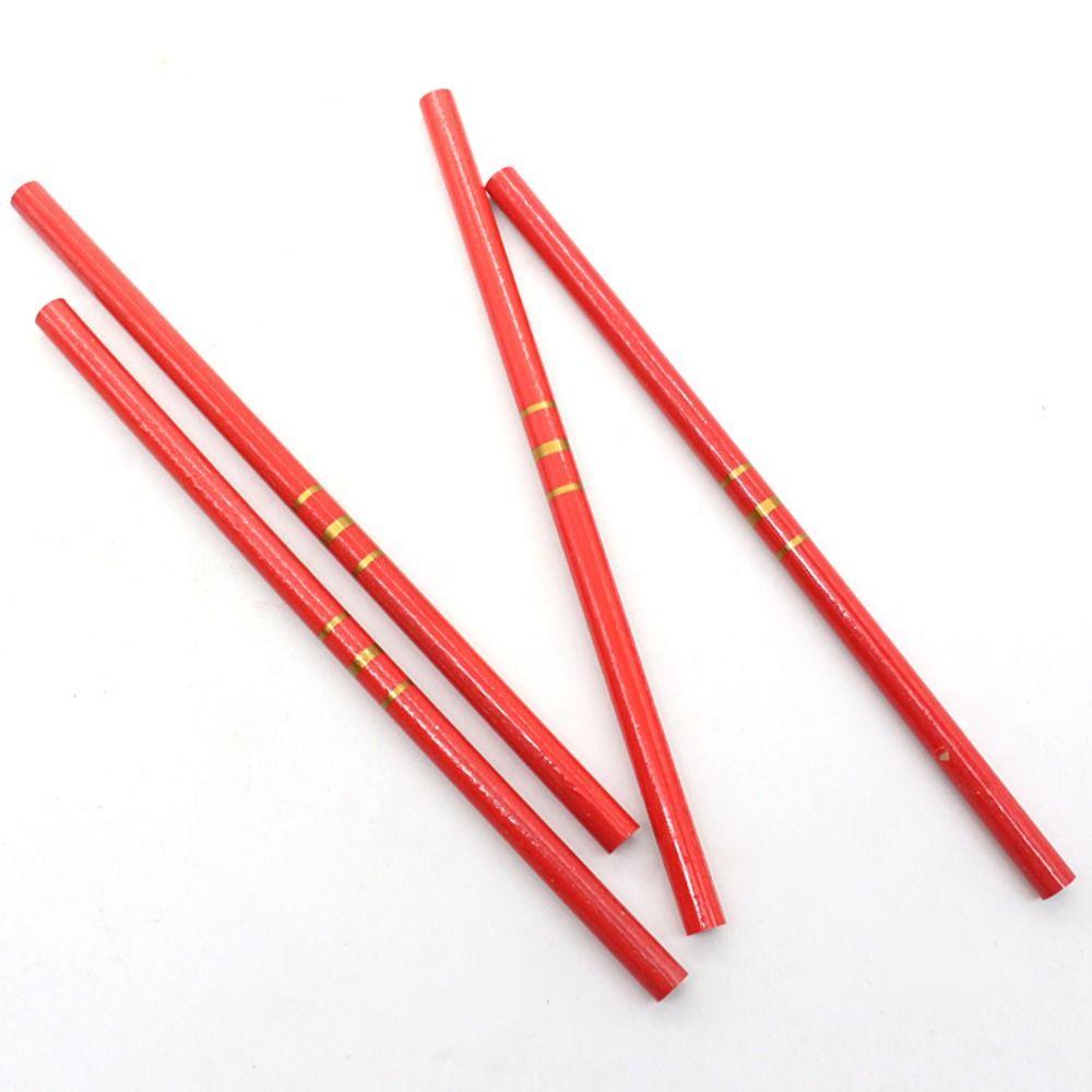 10KS/Sada Černé tesařské tužky s měřítkem Dřevoobráběcí tužka Školní kancelář