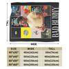 BAD BUNNY TOUR Blankets Coral Fleece Plush Winter Multi-function Lightweight Thin Throw Blankets for Bed Outdoor Bedspread