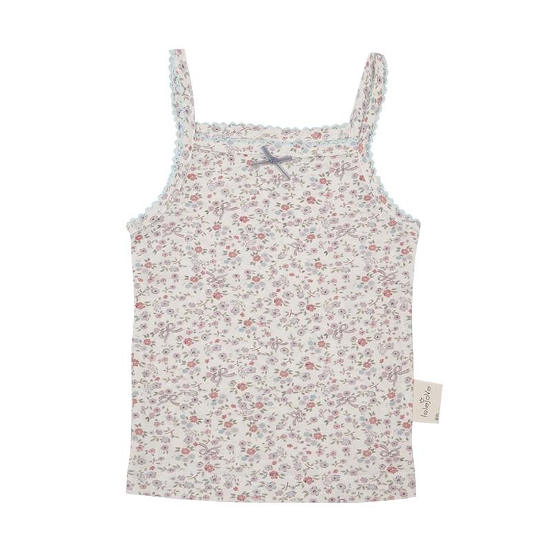 LELE JOVE Baby Girl s Tencel Jacquard Sleeveless Vest Top 130