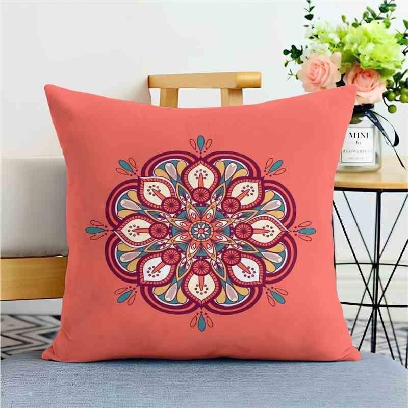 Classical Pattern Pillow Coversofa Living Room Cushion Cover Officewaist Pillow Bedside Square Pillowcase Removable and Washable