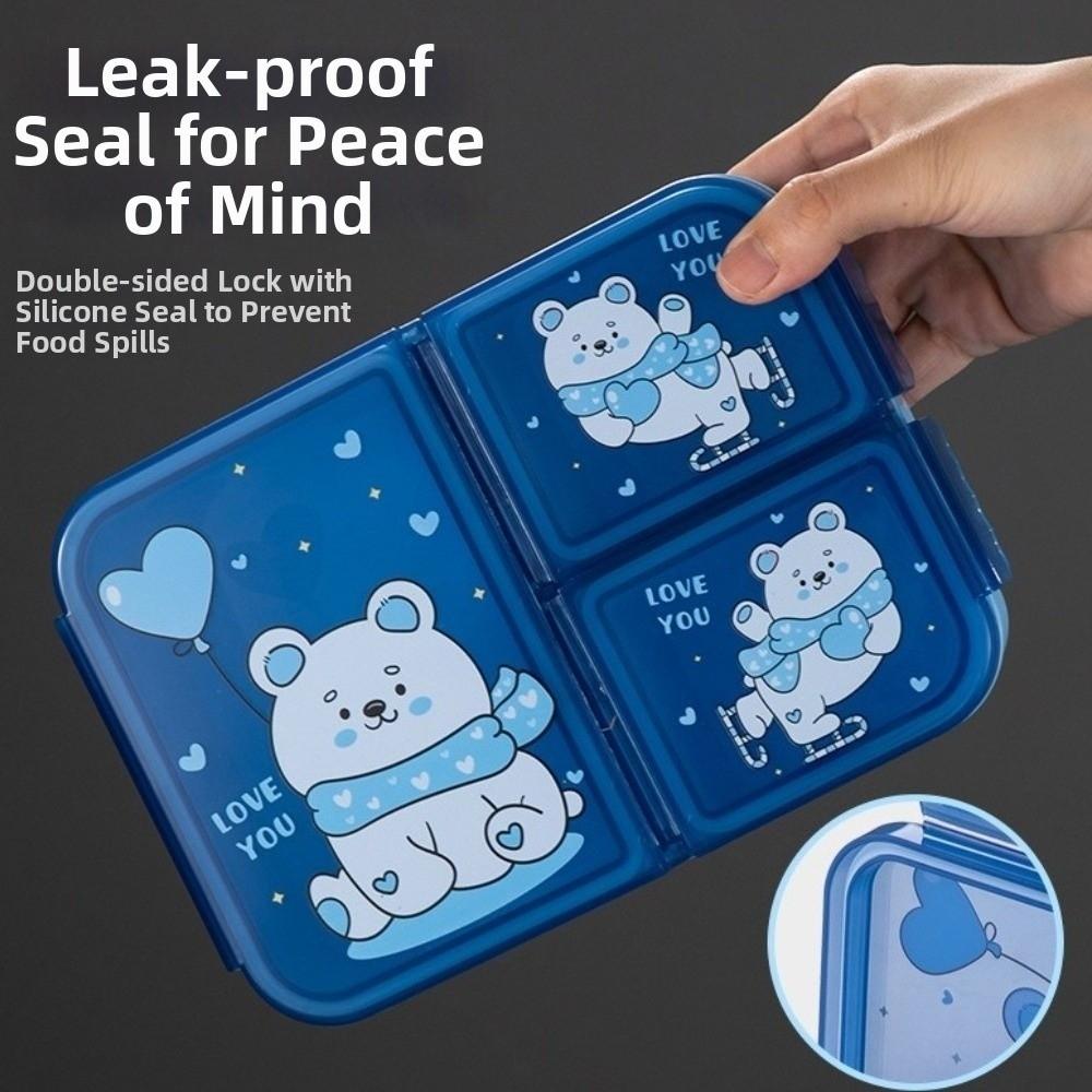Food Grade Cartoon Lunch Box Large Capacity Food Container Fruit Food Box  Picnic Activities