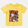 Kids Paw Patrol Cartoon Graphic T Shirt Cotton Casual Short Sleeve Tee Boys Girls Summer Toddler Clothing