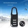 Waterproof Rustproof Cross/Combination Lock for Suitcase, Locker, Schoolbag, Luggage, and Gym