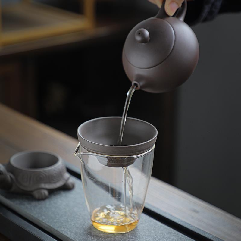 Purple Clay Tea Filter Tea Filter Net Tea Separator Yixing Hundred Hole Separation Tea Filter Tea Accessories