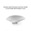 Modern Luxury Bowl Stainless Steel Fruit Plate Creative Desktop Storage Tray Ornament Simple Restaurant Decorative Storage Plate