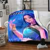 Customizable KPop Demon Hunters51 Throw Blanket – Personalized Name, All-Season Cozy Snug Blanket, Machine Washable, Personalized Blanket