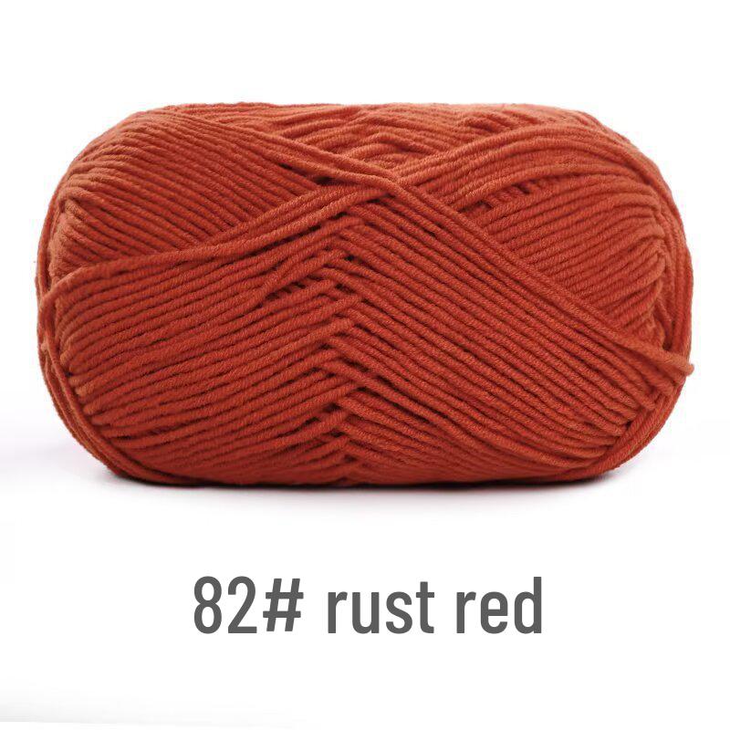 Su He 4-Strand Milk Cotton Combed Yarn for Hand-Knitting Baby Sweaters