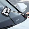 Telescopic Handheld Automotive Windshield Cleaner With Adjustable Length Stainless Plastic Wiper Tool For Universal Use