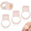 100Pcs Disposable Ring Tattoo Ink Cups Soft Silicone Pigment Container Portable Microblading Permanent Tattoo Pigments Accessory