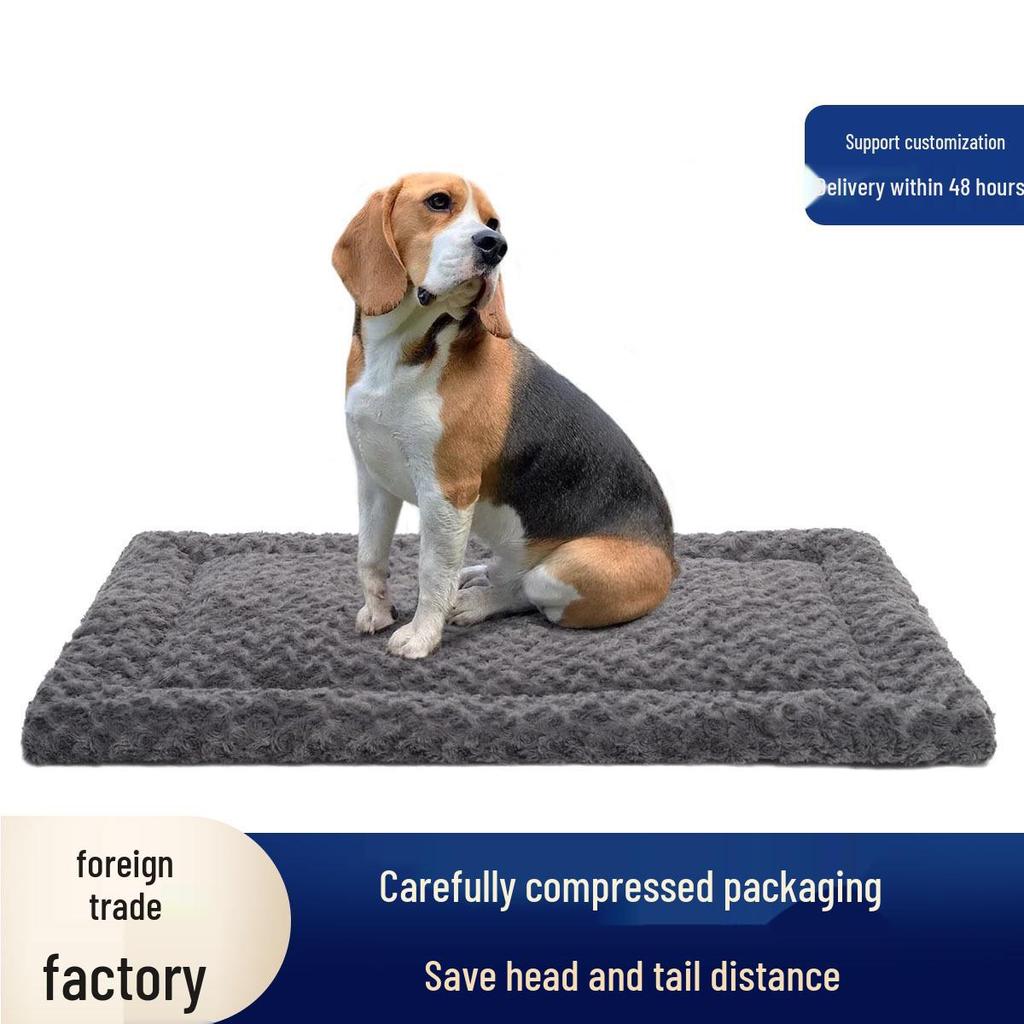 Summer Thin All-Season Pet Bed - Rose Velvet Double-Sided Mattress for Dogs & Cats