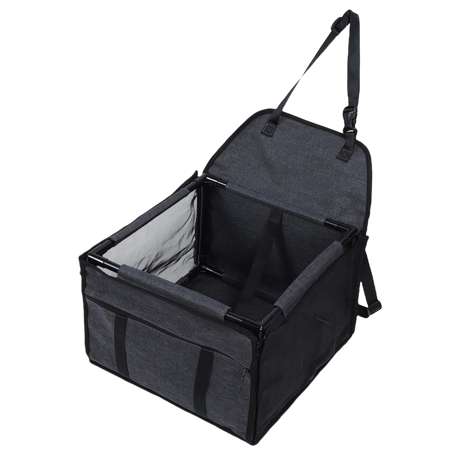 

Dog Car Seat Waterproofing Folding Pet Car Seat Carrier Crate with Breathable Mesh for Travel Road Trip