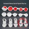 Microblading & Tattoo Pigment Ring Cups for False Eyelashes Makeup - 100 Pieces