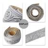 1PC 2.3m/90.55in Kick Wall Sticker 3D Self Adhesive Decorative Trim Molding for Walls Door Frames Smooth Surfaces Backgrounds