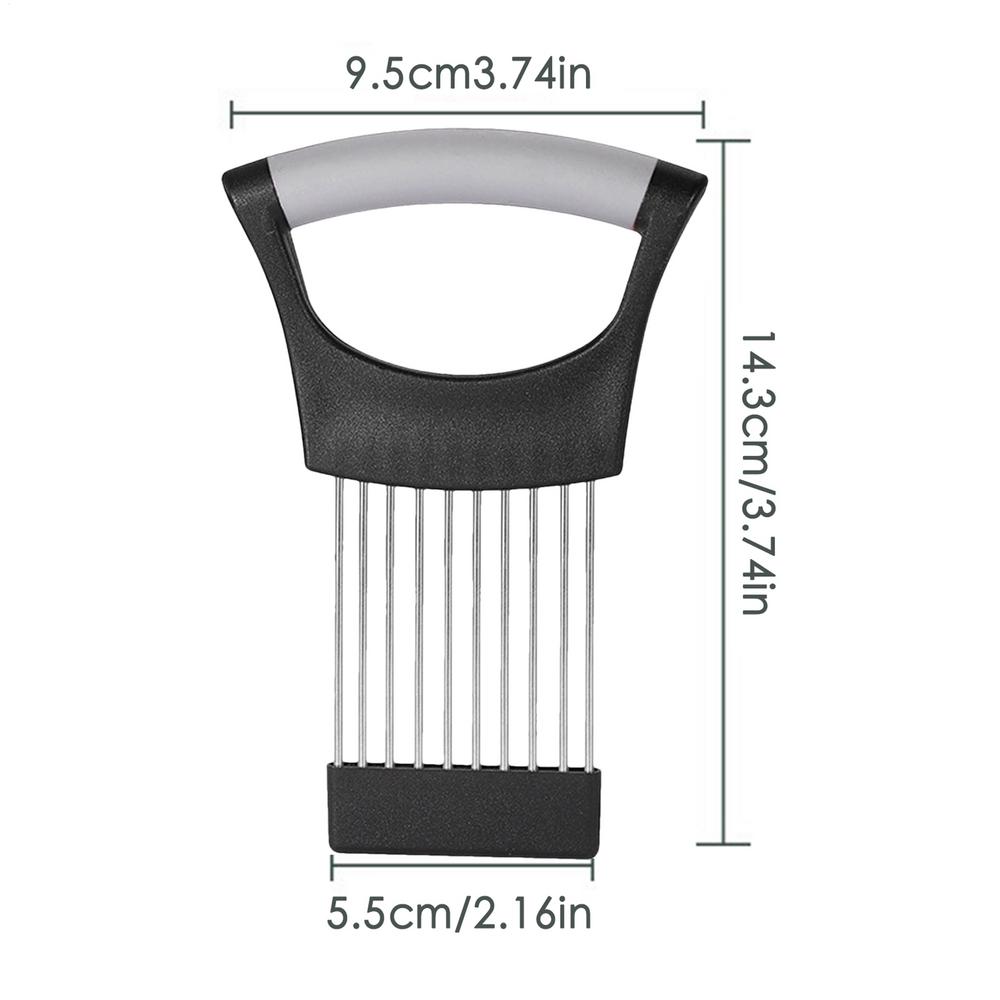 Onion Slicer stainless steel potato chip onion holder Tomato Onion Slicer Holder Vegetables Cutting Fork Kitchen Gadgets