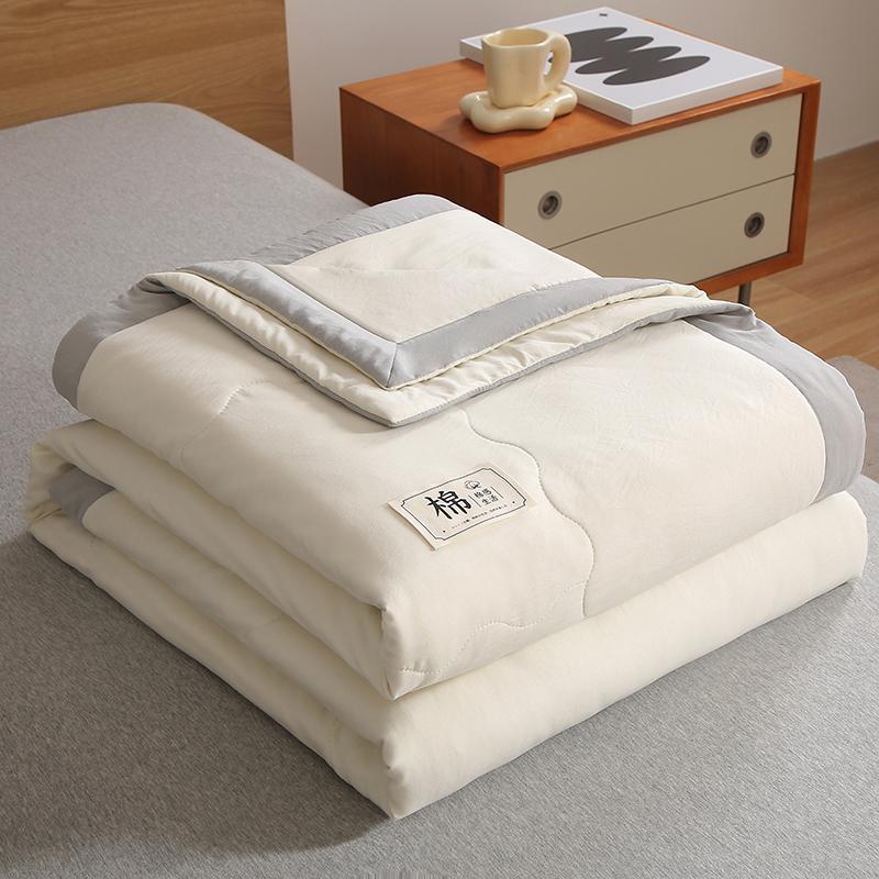 Mei Yun Ge Pure Color Washed Cotton Yarn Summer Quilt