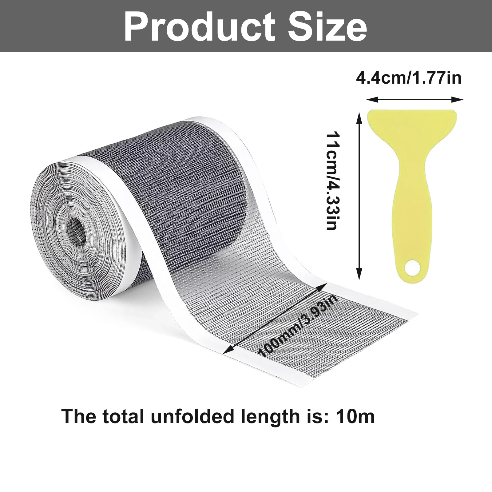 

Сетчатая наклейка на сливное отверстие душа 100 мм x 10 м ПВХ-сетка Фильтр для слива в ванне Балконный фильтр для волос S серый