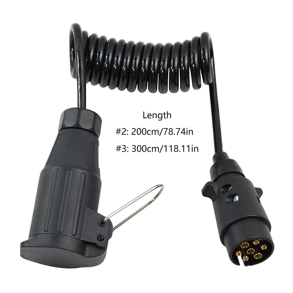7-poliger Kabelteil-Spleiße, Stromkreisstecker, Stecker auf Stecker, Steckdose für LKW, Wohnwagen, Anhänger, Lichtrand, Bord, Verlängerungskabel, Autoteil