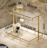 Stainless Steel Frame Acrylic Marble Storage Tray Home Room jewelry Makeup Perfume Tea Cup Storage Aromatherap Plate Tray Rack