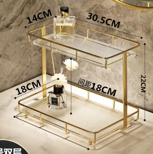 Stainless Steel Frame Acrylic Marble Storage Tray Home Room jewelry Makeup Perfume Tea Cup Storage Aromatherap Plate Tray Rack