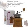 Hand Operated Coffee Grinder Solid Wood Vintage Classic Coffee Bean Grinder Ceramic Core Adjustable Grinder
