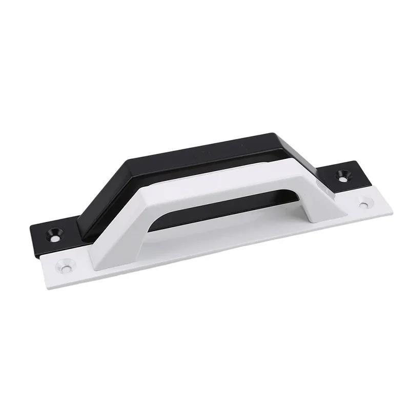 Hot sale Ready Stocked 1 PC Aluminium Alloy Black Door Handles Pulls Silver White Furniture Handle Hardware