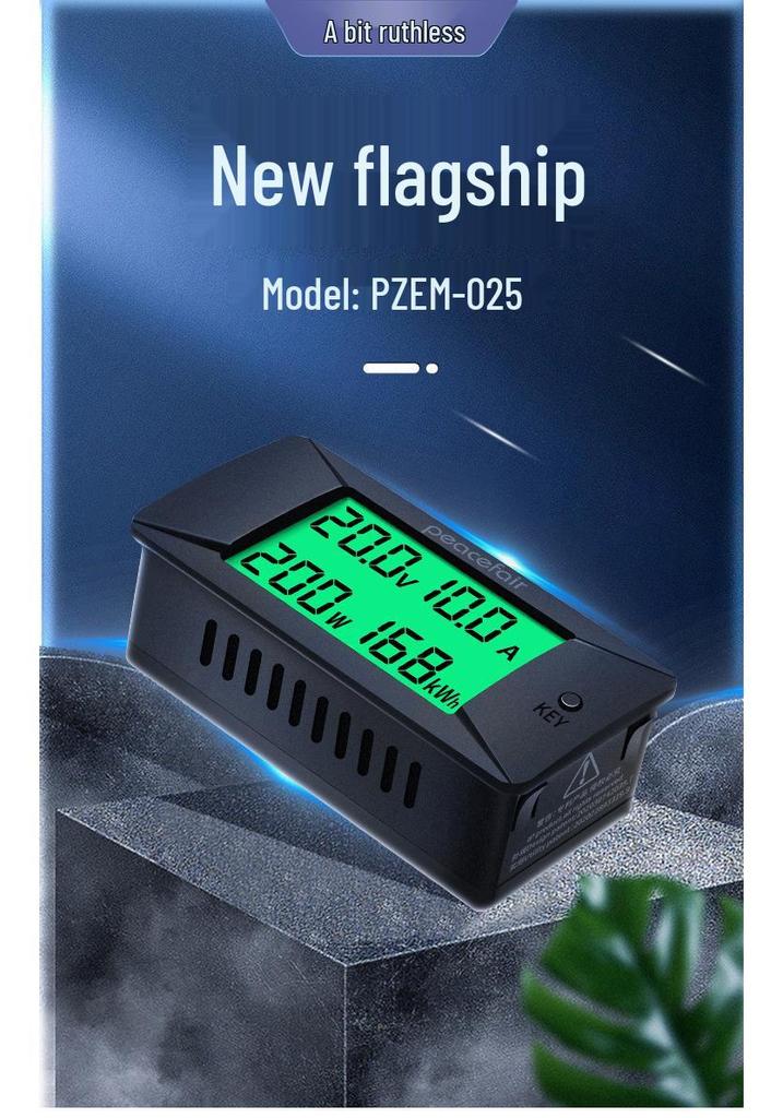 High-Precision DC Digital Volt-Amp Meter & Energy Tester (0-300V/300A)