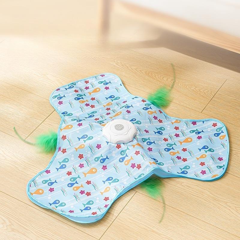 

Интерактивные игрушки, Автоматическая игрушка для домашних кошек с движущимся пером, Игрушка для кошек в прятки для развития охотничьего инстинкта