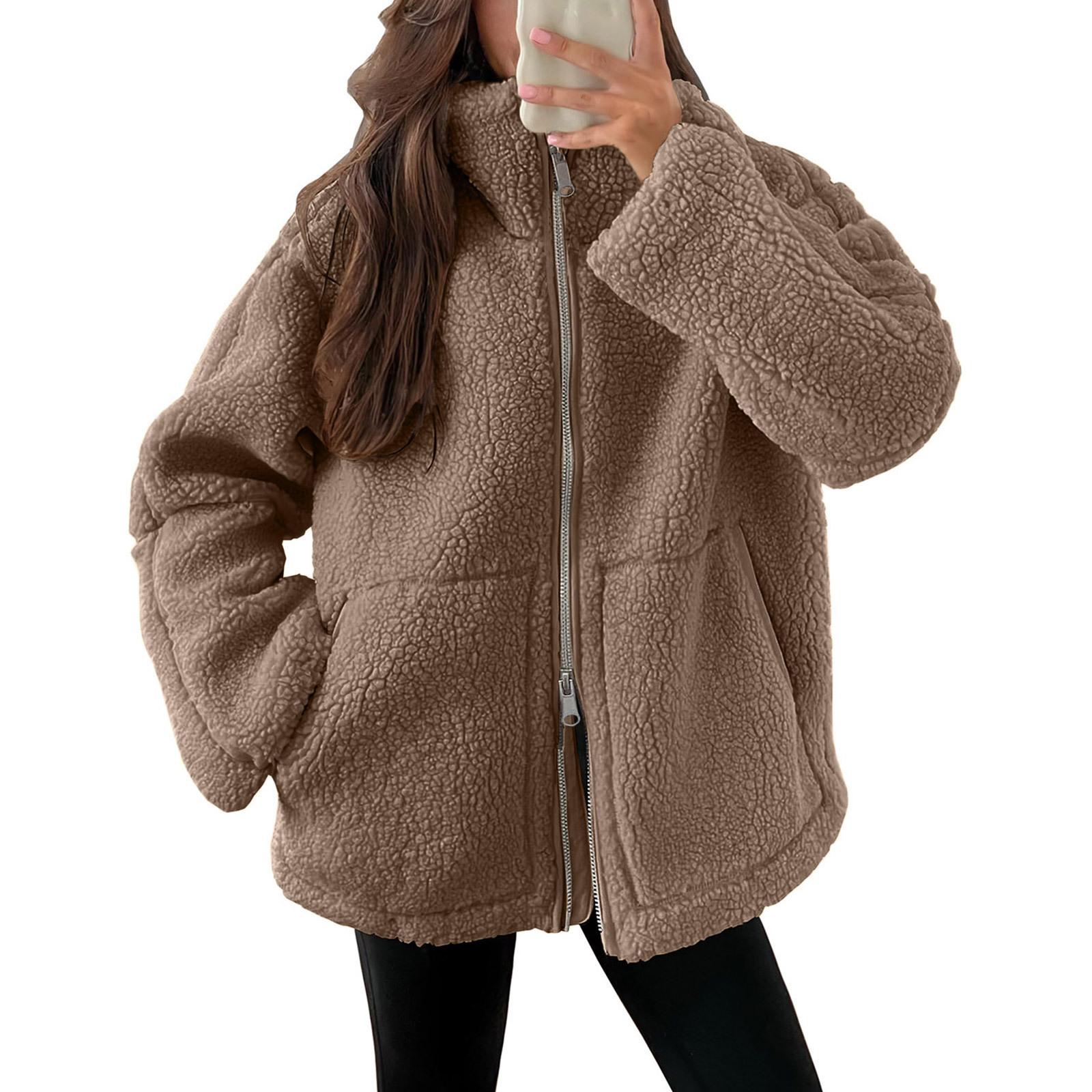 Autumn Winter Women High Collar Plush