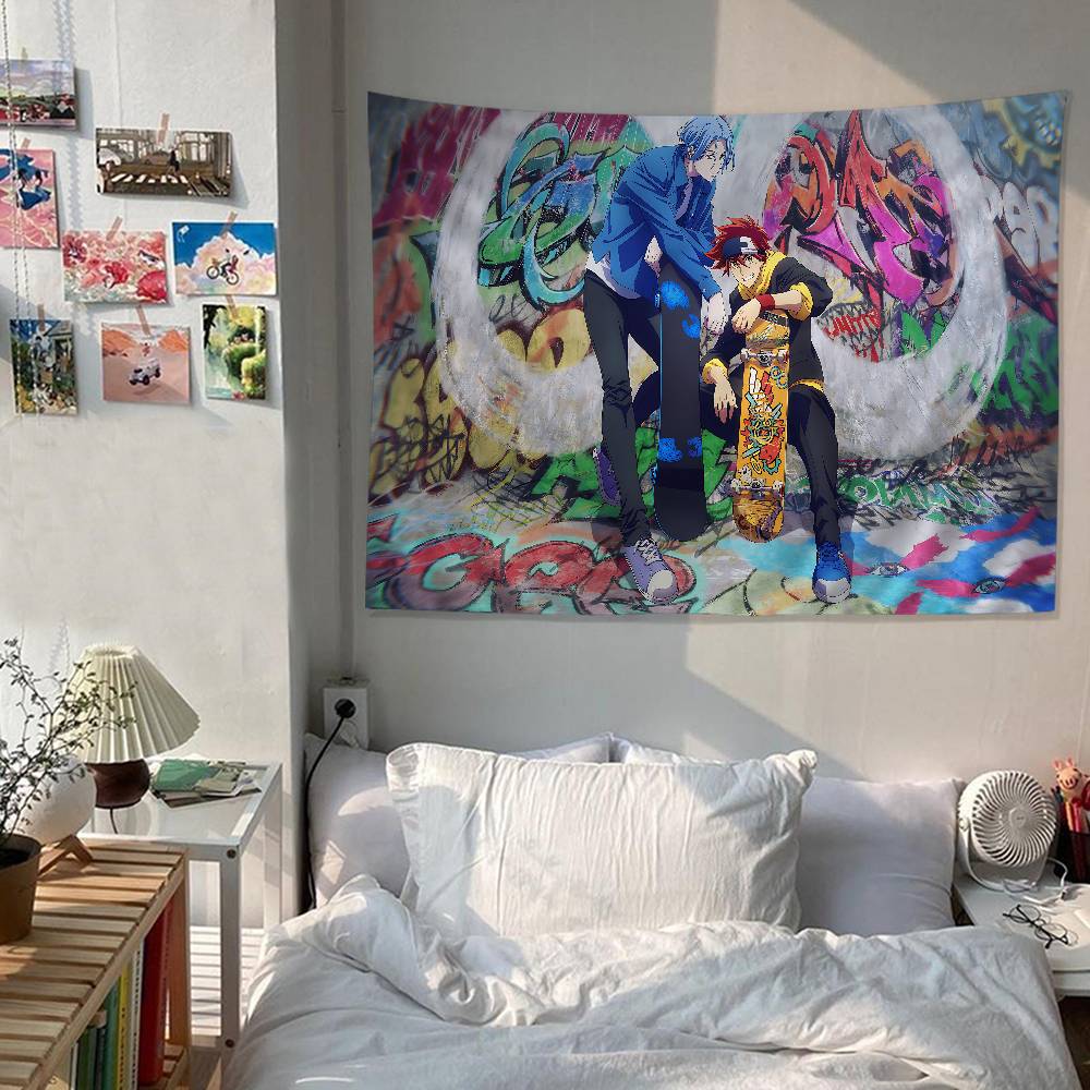 SK8 The Infinity Cartoon Tapestry Bohemian Wall Tapestries Mandala Wall Hanging Sheets