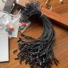 Factory Supply 20cm Cotton Wax Hang Tag Cord Bullet Aglet Garment Tag Strings Apparel Hangtag Fastener Rope Ready Stock Low MOQ
