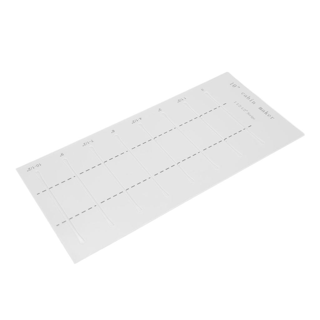 10 Inch Log Cabin Quilting Rulers Clear Scale Smoother Edges Log Cabin Maker Template Set for