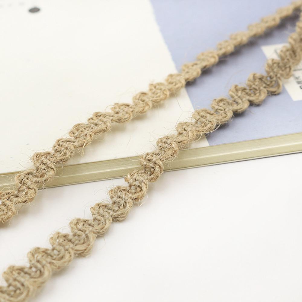 10 Meter Burlap Ribbons Handicraft Weavin Jute Yarn Retro Jute Burlap Ribbons  DIY Arts