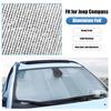 Car Front Windshield Sunshade Window Shade Foldable Sun Visor Cover Fit For Jeep Compass 2017 Up Car Interior Accessories,1 pc