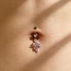 Crystal Steel Belly Button Sexy Navel Piercing Navel Women Dangling Body Navel Jewelry Belly Button Rings Charm