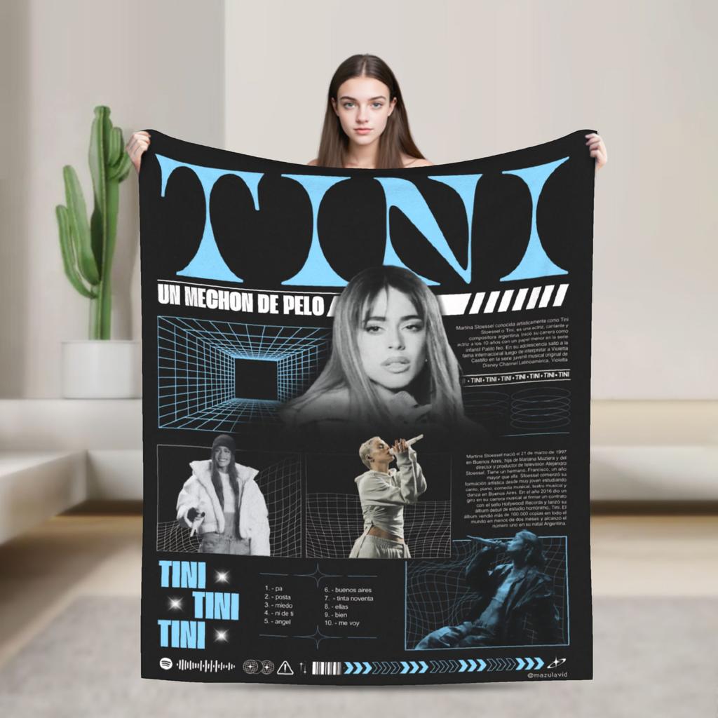 Soft Blanket Travel Office Singer TINI STOESSEL Futtura Album 2025 Throw Blanket  Flannel Bedspread For Bedroom Sofa Bed Cover
