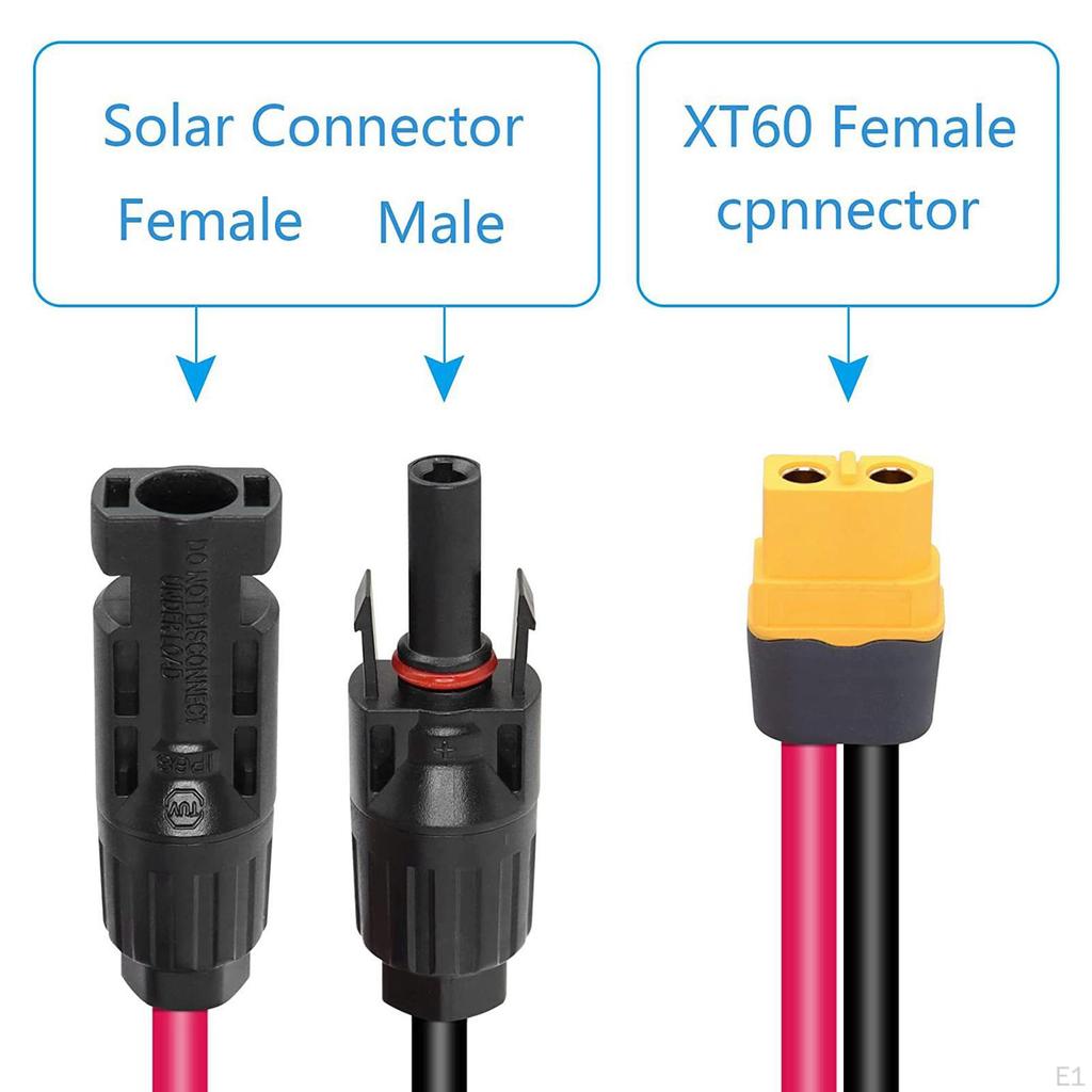 Solar Charge Cable Extension XT60 Adapter Connector for Power Station