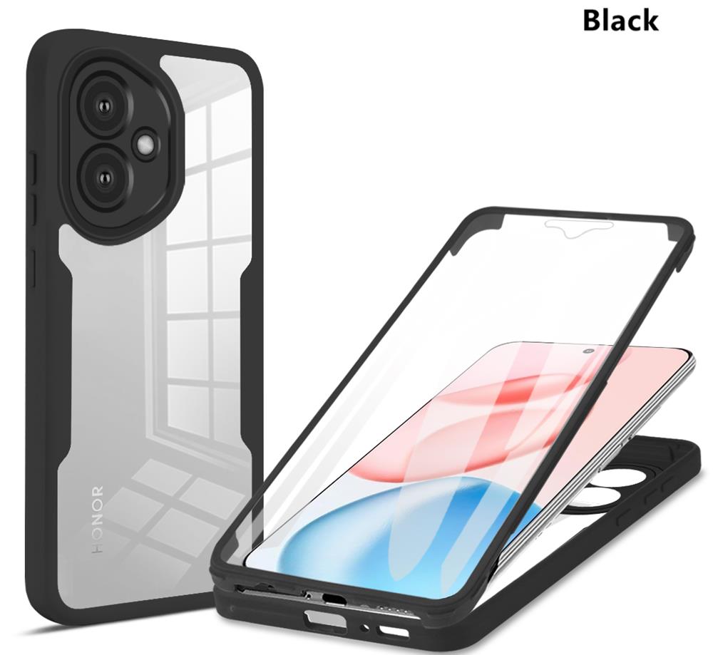 Clear 360 Full Wrap Phone Case for Honor 400 Pro Camera Lens Screen Protection Cover Shockproof for Honor 400 Lite / 400 Smart HONOR 400 Pro