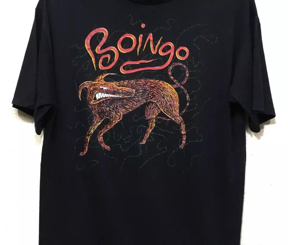 Vintage Oingo Boingo 1990 Tour Cotton Black Full Size Unisex Tee Shirt