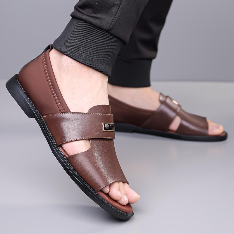 Men's Trendy Sandals Anti Slip Slippers Casual Comfortable Simple Beach Flats Men's Casual Sandals Men All-match Loafers