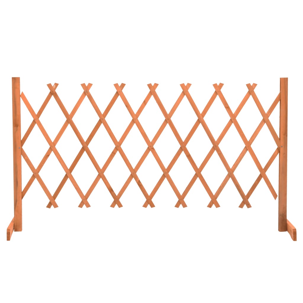 Garten Rankgitter Zaun Orange 150x80 cm Massives Kiefernholz