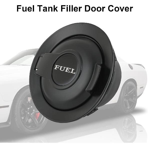 CARMOCAR Fuel Gas Door Vapor Edition Matte Black Replacement For 2008- Dodge Challenger Fuel Filler Door 68250120AA