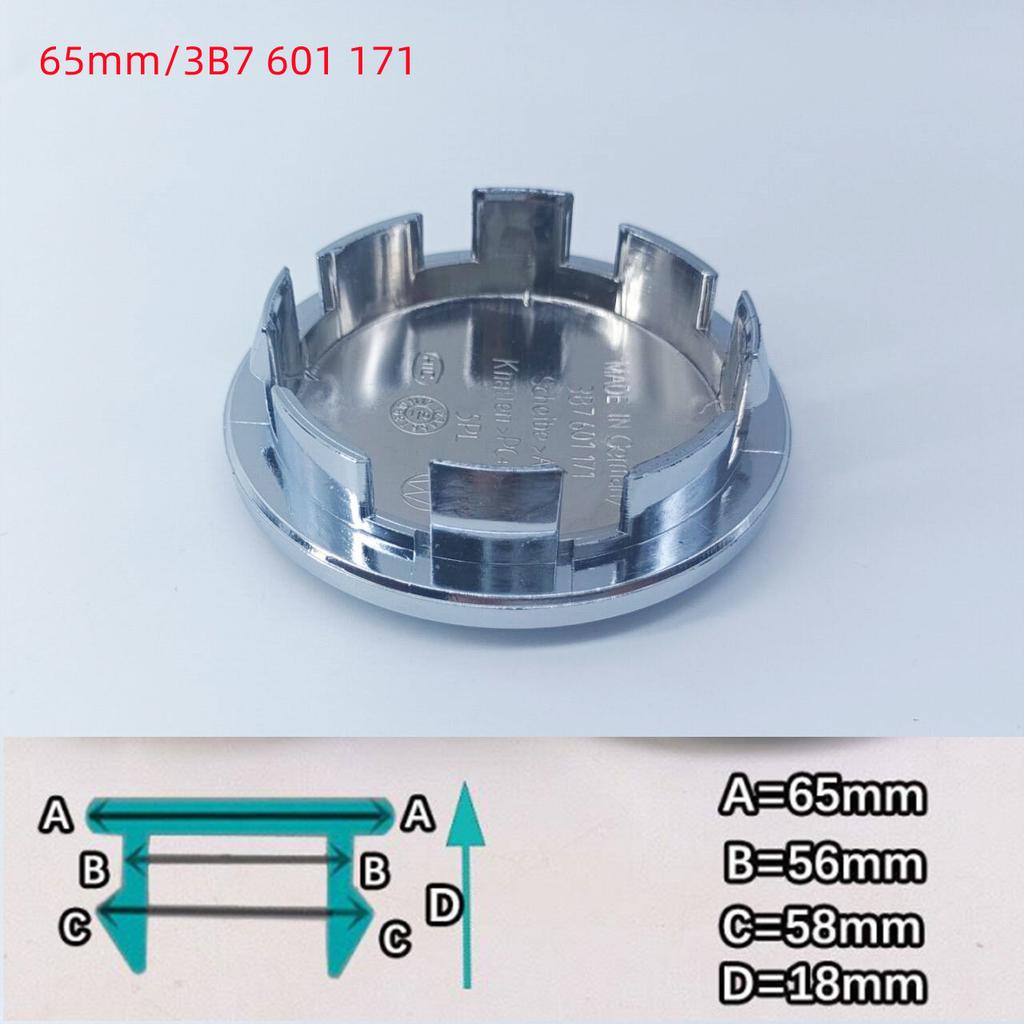 4Pcs Universal Car Wheel Hub Center Caps 49/50/56/60/65/68mm Black Silver Auto Hub Covers Replacement Accessories