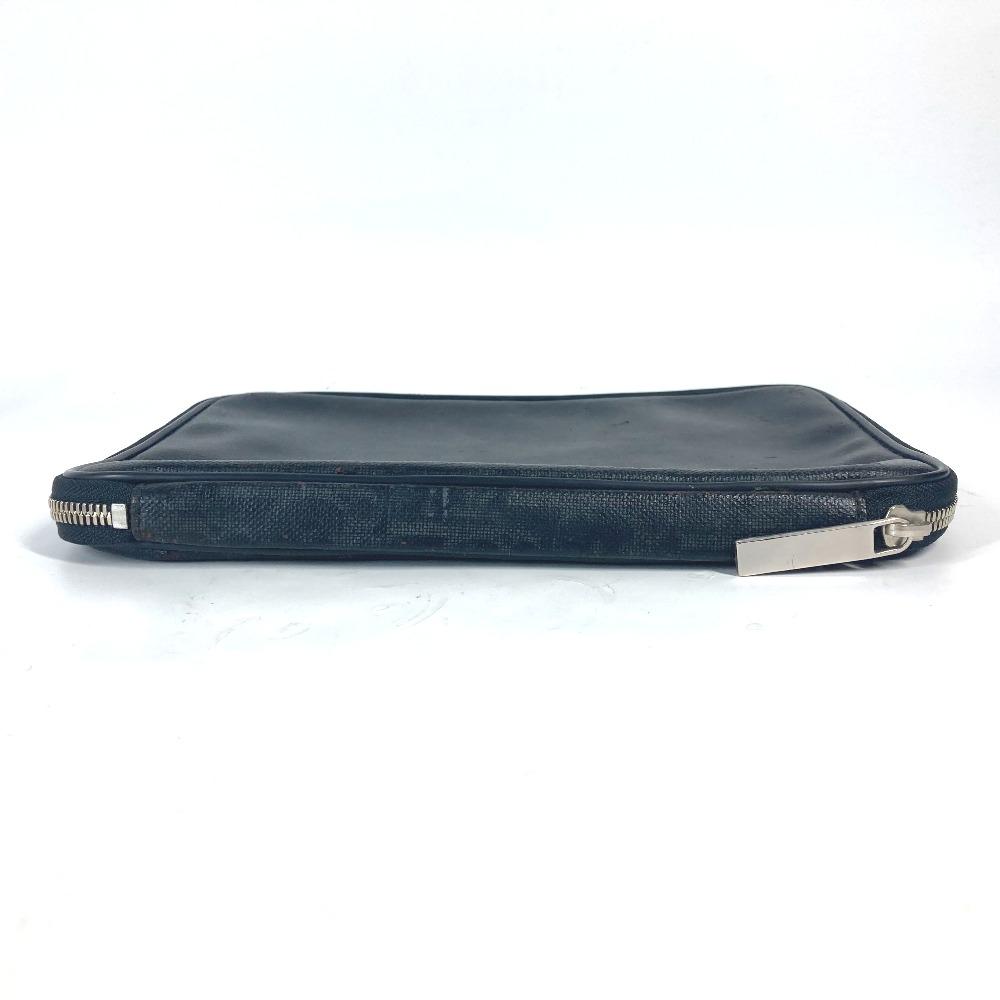 Dior logo Trotter clutch bag bag Pouch PVC Black