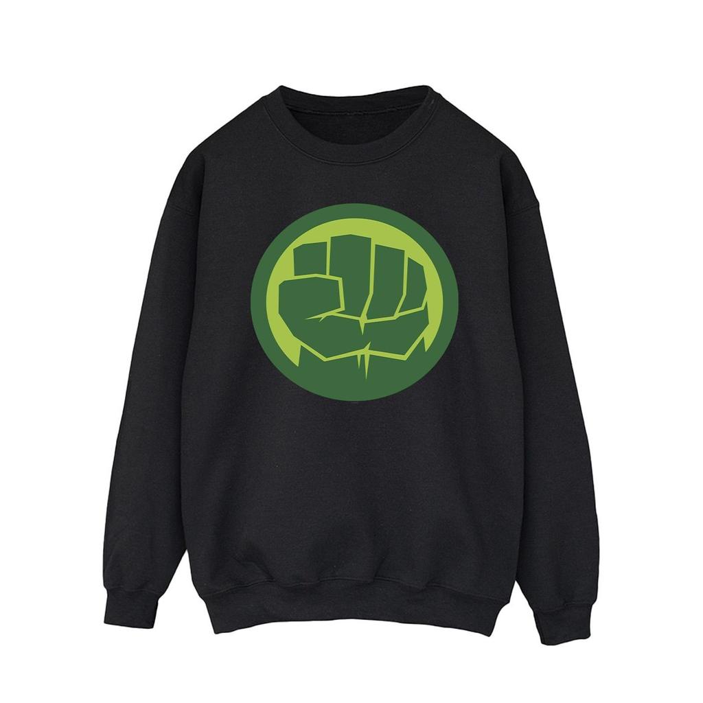 Marvel Mens Hulk Chest Logo Sweatshirt