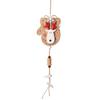 Wooden Christmas Tree Bell Hanging Ornament for Festive Holiday Decoration