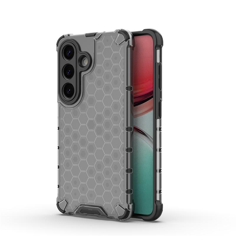 Transparent Phone Case For Samsung Galaxy S26 Honeycomb Armor Back Case For Samsung S26Plus S26 Ultra Cover For Samsung S26 Case