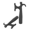 2PCS Nylon Boat Hook Attachment Black Boat Hook Floating Attachment Replacement for Mooring Docking Yacht Kayak